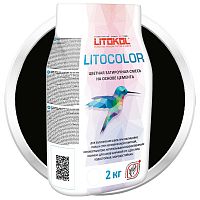 Смесь затирочная цементная для швов Litokol Litocolor L.14 Антрацит 2 кг