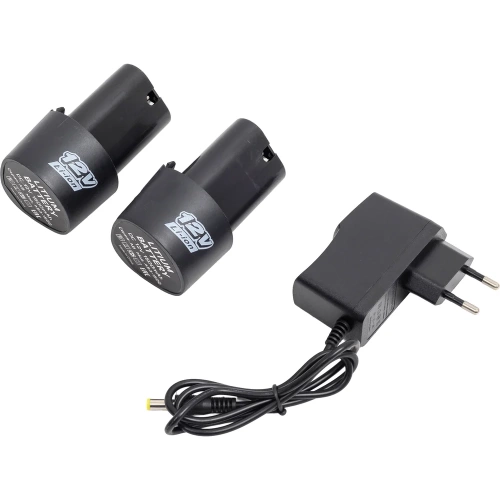 Аккумуляторная дрель-шуруповерт AktiTool cd12g set 12 В, 2 li-ion, 1500 mah, кейс, гибкий удл. 101203 фото 10