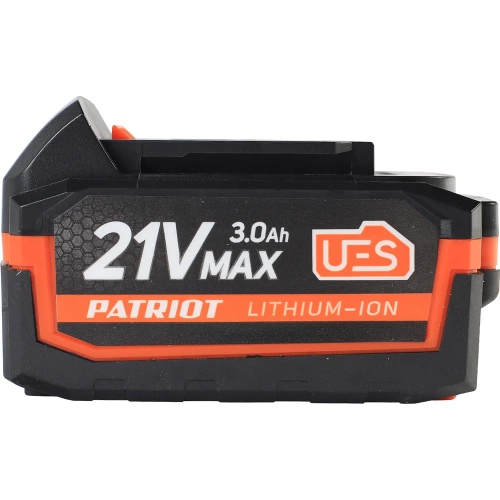 Батарея аккумуляторная PB BR 21V(Max) Li-ion UES 3.0 Ah, тонкая зарядка Patriot 180301123 фото 4