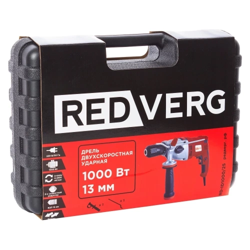 Ударная дрель REDVERG RD-ID1000/2S 6615513 фото 8