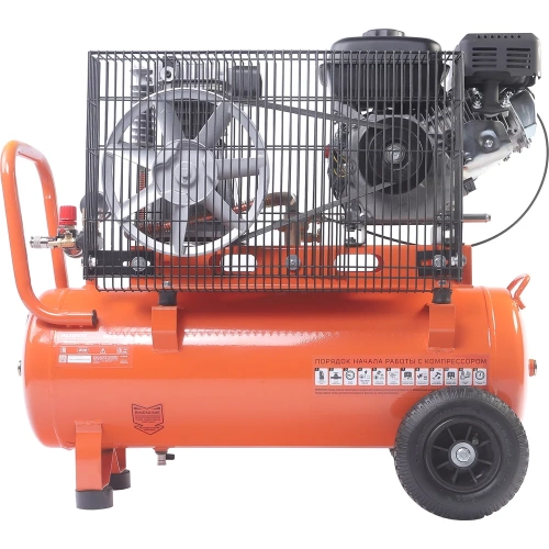 Компрессор бензиновый Patriot KGA 360 L50 - 360 л/мин, 10 бар, 50 л, 7 лс, быстросъем и «елочка» с вентилем 525102405 фото 3