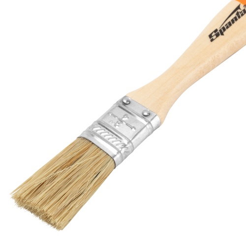 Кисть плоская Slimline 3/4" (20 мм) натуральная щетина, деревянная ручка Sparta фото 2