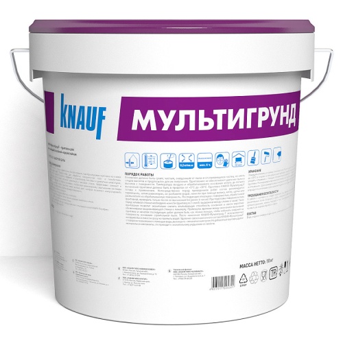 Грунтовка универсальная Knauf Мультигрунд морозостойкая 10 кг фото 3