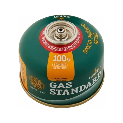 Газовый баллон TOURIST GAS STANDARD, 100 г, с клапаном резьбового типа TBR-100 фото 3