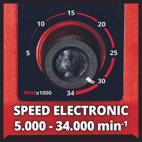 Гравер аккумуляторный Einhell PXC TE-MT 18/34 Li, 18В, 5-34тыс/мин, гибкий вал, н.оснастки 55пр, без АКК 4419360 фото 8
