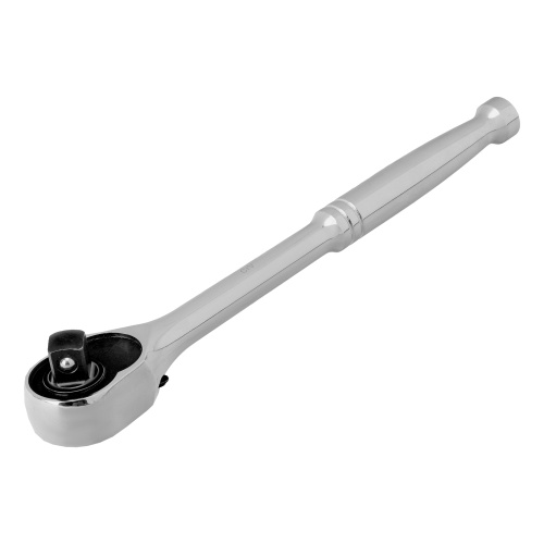 Ключ-трещотка 1/2", CrV, 120 зубьев, цельнометаллический, хром Gross фото 2