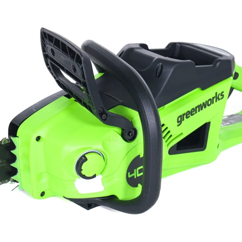 Цепная аккумуляторная пила GreenWorks GD40CS20X 40V, 40 см, 2000 Вт, бесщеточная, c 1хАКБ 4 Ач И ЗУ 2008807USB4 фото 5