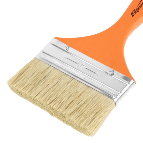 Кисть плоская Slimline 4" (100 мм) натуральная щетина, деревянная ручка Sparta фото 3