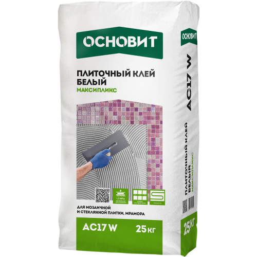 Клей для плитки Основит Максипликс АС17 W Класс С2TE 25 кг