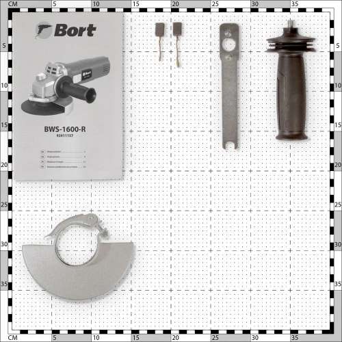 Шлифовальная угловая машина BORT BWS-1600-R 93411157 фото 11