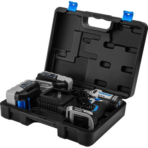 Дрель-шуруповерт аккумуляторная бесщеточная DEKO Loner 20V ONE + в кейсе, 20В, 2x4.0Ач 085-1003 фото 11