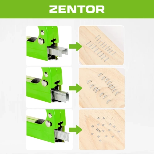 Степлер строительный 3 в 1 Zentor ZT160003S фото 4