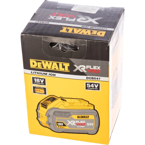 Аккумуляторная батарея XR FLEXVOLT Li-Ion 18В, 9 Ач / 54В, 3 Ач DEWALT DCB547 фото 4