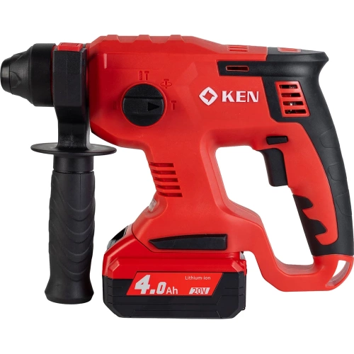 Перфоратор KEN BL2120-40C (20V 4.0AhВ) с регулировкой оборотов, 3-22 мм, 0-1400об/мин 115.413.9405 фото 3