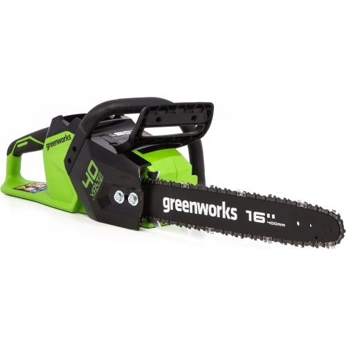 Цепная пила аккумуляторная GreenWorks GD40CS18 40V, 40 см, бесщеточная, до 1.8 КВт, с 1хАКБ 2Ач c USB и ЗУ 2005807USB2 фото 8