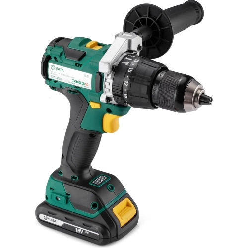Аккумуляторная бесщёточная ударная дрель -шуруповёрт 18V Sata SC51012 фото 4
