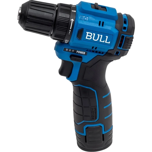 Дрель-шуруповерт аккумуляторная BULL SR 1203 бесщеточный, 12 В, 37 Нм, 2х2 Ач акб, БЗП 10 мм 1329601 фото 4