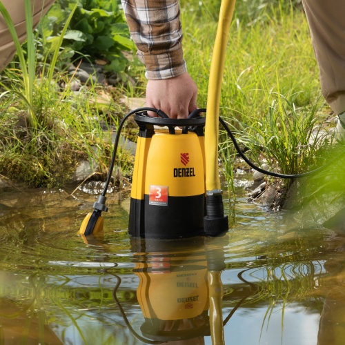 Дренажный насос для чистой и грязной воды DP-600S, 600 Вт, напор 7 м, 13000 л/ч Denzel фото 14