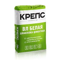 Смесь сухая строительная шпаклевочная Крепс ВЛ белая 20 кг