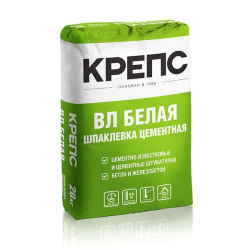 Смесь сухая строительная шпаклевочная Крепс ВЛ белая 20 кг
