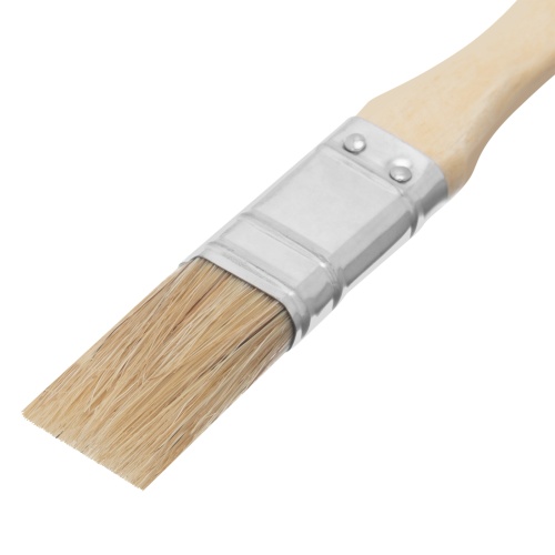 Кисть плоская "Евро" 3/4", натуральная щетина, деревянная ручка MTX фото 3