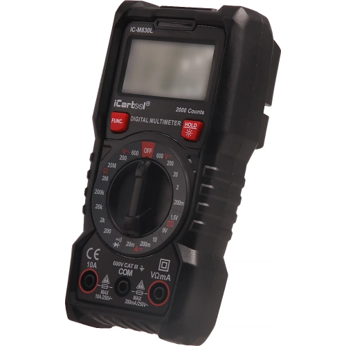 Цифровой мультиметр iCartool с подсветкой экрана, CATIII, 600 V IC-M830L фото 10