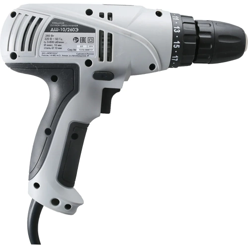 Сетевая дрель-шуруповерт ИНТЕРСКОЛ ДШ-10/260Э 210.1.1.00 фото 4