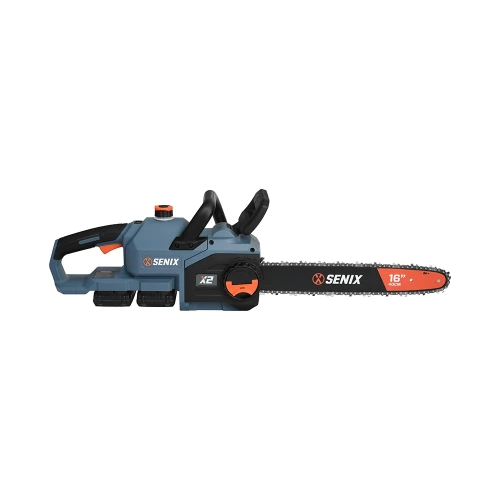 Пила цепная аккумуляторная SENIX 2x2 40V, 40см, 2 акб, 1зу CSX2-M2-EU фото 7
