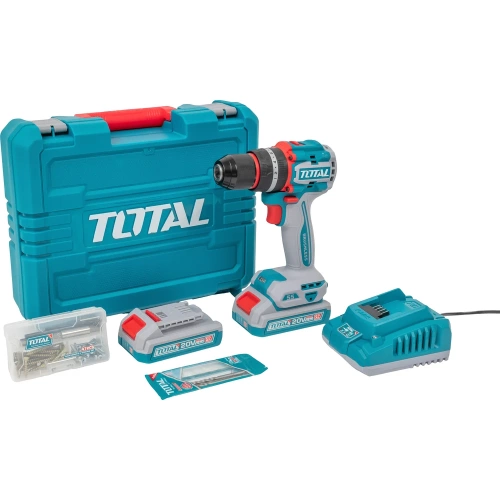 Компактная Бесщеточная Аккумуляторная Ударная Дрель 20V TOTAL TIDLI20558 фото 4