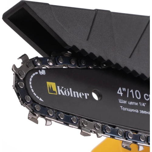 Пила цепная аккумуляторная Kolner KCS 18-10-2K, 18V UNI-M Standard АКБ 2х1.5 А·ч и ЗУ 8060100062 фото 8