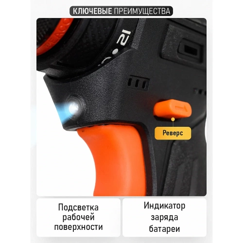 Шуруповерт аккумуляторный PROCRAFT Stromo 12В 30Нм (АКБ 2 Ач+ЗУ+ Оснастка + Кейс) SA12Li New фото 5