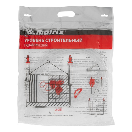 Гидроуровень,удлиненная колба, рельефная градуировка, 7м Matrix фото 6