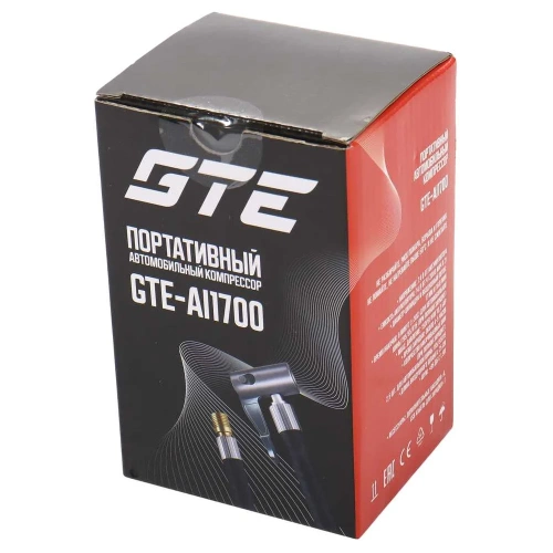 Портативный автомобильный компрессор аккумуляторный GTE 16 л/мин, 2х2 Ач /1/20 GTE-AI1700 фото 5