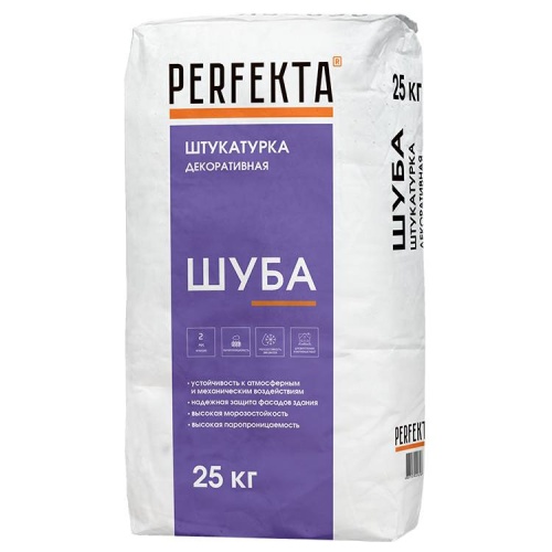 Штукатурка декоративная Perfekta Шуба 2 мм 25 кг