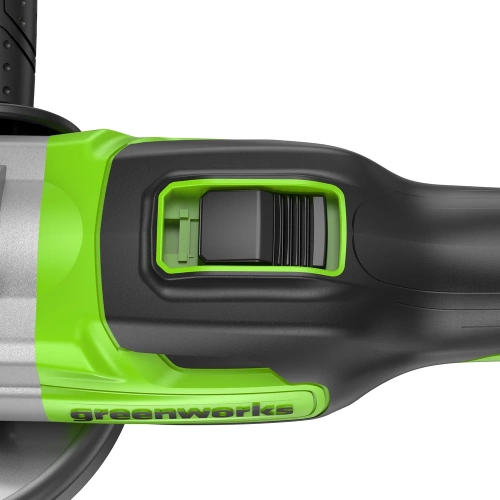 Аккумуляторная угловая шлифовальная машина Greenworks 24V, бесщеточная, c 1хАКБ 4 Ач и ЗУ в сумке 3200207UB фото 6