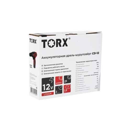 Аккумуляторная дрель-шуруповерт CD-12 TORX 9310212 фото 10
