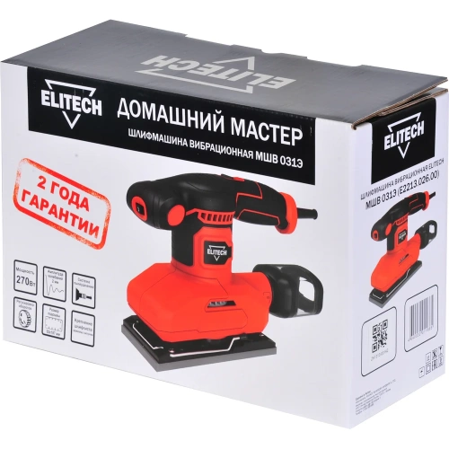 Шлифмашина Elitech вибрационная МШВ031Э (E2213.026.00) ДМ 202426 фото 5