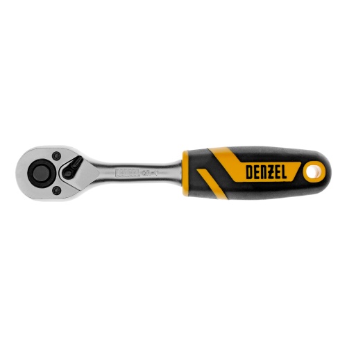 Ключ-трещотка 1/4", 90 зубьев, с быстрым сбросом, CrV Denzel фото 3