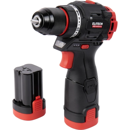 Аккумуляторная дрель Elitech CD 16L2 (16В, 2х2Ач, 55Нм, BL) HD 205715 фото 8