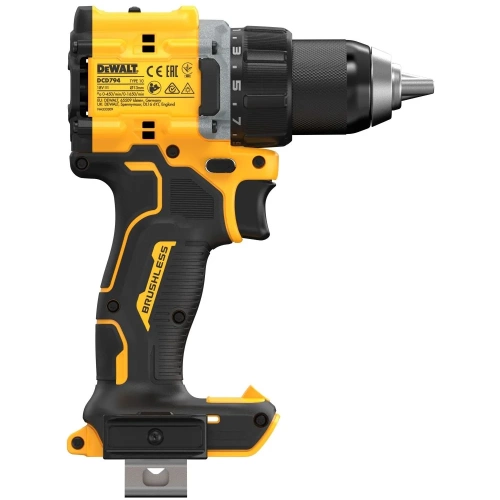 Аккумуляторная дрель-шуруповерт DEWALT DCD794P2T, 18В, 1650 об/мин, с 2 АКБ 5 Ач и ЗУ, в кейсе TSTAK DCD794P2T-QW фото 5