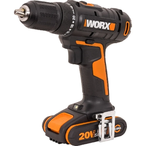Аккумуляторная дрель-шуруповерт WORX WX108 45Нм, 20В, 2Ач x2, ЗУ 2А, кейс фото 8