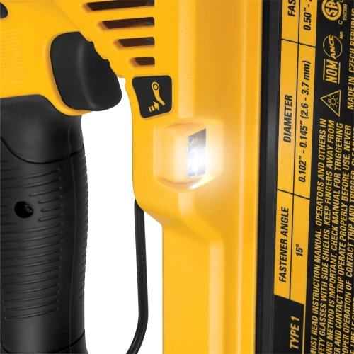 Аккумуляторный гвоздезабивной пистолет Dewalt DCN890N, 18 В, c 2 АКБ 5 Ач и ЗУ, в кейсе DCN890P2-QW фото 5