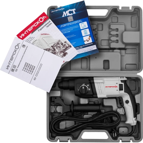 Перфоратор Интерскол П-28/850ЭР SDS plus (кейс) 605.1.0.70 фото 6
