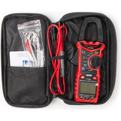 Токовые цифровые клещи КВТ KT 206D PROLINE 80753 фото 5