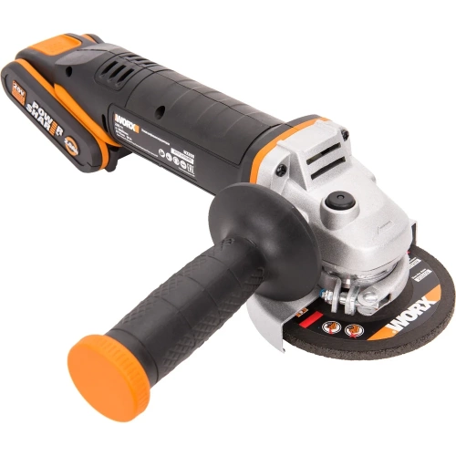 Аккумуляторная угловая шлифмашина WORX кейс WX800 фото 11