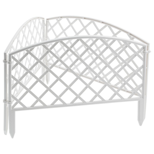 Забор декоративный "Сетка", 24 х 320 см, белый, Palisad