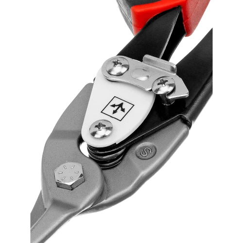 Ножницы по металлу Matrix PRO 250 мм, прямой рез, сталь CRMO, двухкомпонентные рукоятки 78322 фото 10