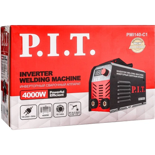 Сварочный аппарат P.I.T. IGBT 4.0кВт, 140А ,ПВ-60, ММА 1.6-3.2мм, 190-250В, ремень PMI140-C1 фото 7