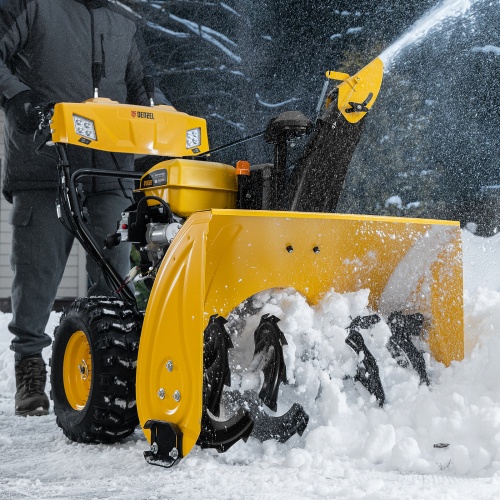 Бензиновая снегоуборочная машина SBL 711D PRO, 302cc, эл.старт, фара, обогрев, блок. дифф. Denzel фото 33