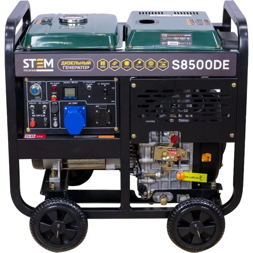 Дизельный генератор STEM Techno S8500DE 8,5 кВт, электростартер, дисплей, подогрев, АВР ГЕН030 фото 3